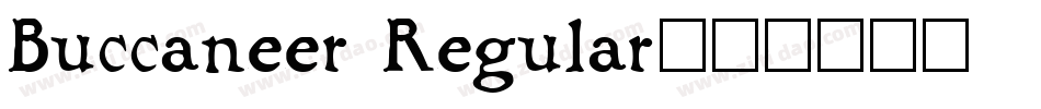 Buccaneer Regular字体转换
